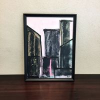 Downtown Acryl Pop Art Kunst City Stadt