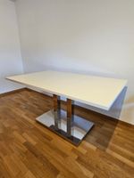 Esstisch Venus 150 × 90 cm, weiss / Chrom