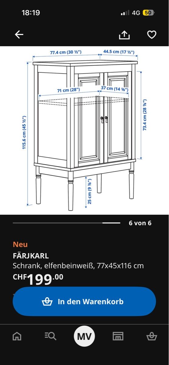 Armadi: Kommode Sideboard – Nuovo (secondo la descrizione) da Nussbaumen AG venduto da Marv3 3