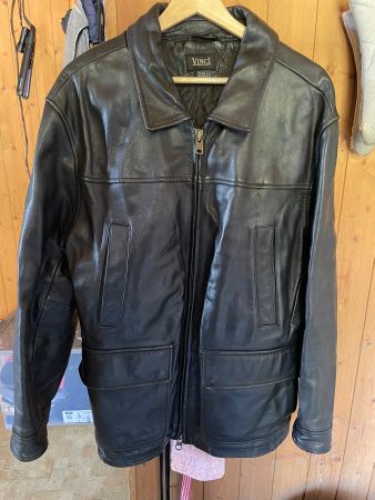 Schwere Dicke Lederjacke L