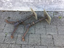 Gebrauchte schwere Gusseisen Tischfüsse Tischbeine