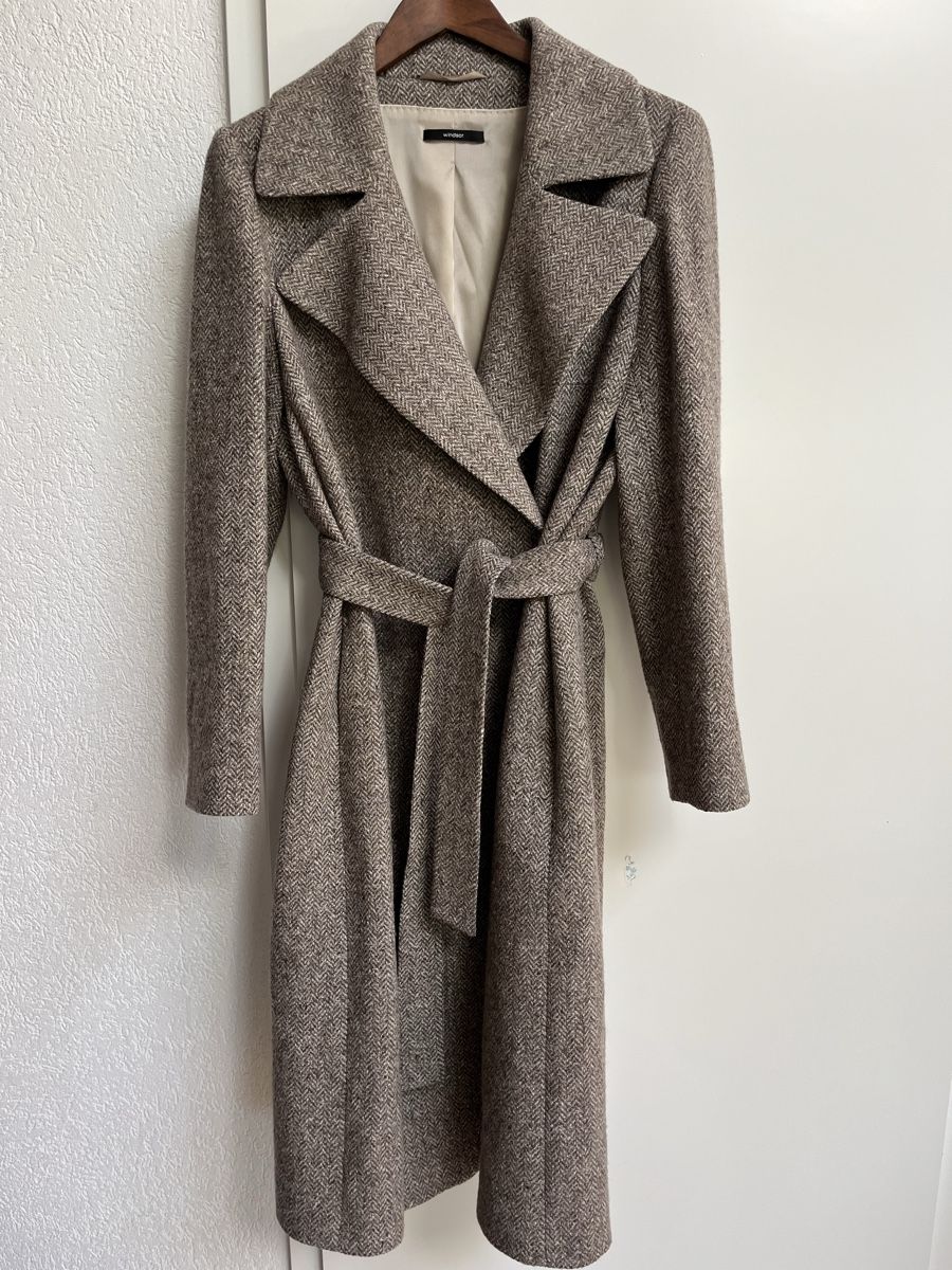 Windsor Mäntel:  Windsor Wollmantel Gr. 42 mit Gürtel – Neu (gemäss Beschreibung) aus Zeiningen von man_69cj