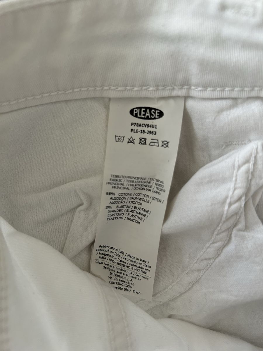 Please Jeans Pantaloni: Pantalons PLEASE taille S blanc  – Usato da Gorgier venduto da hcaroline4 3