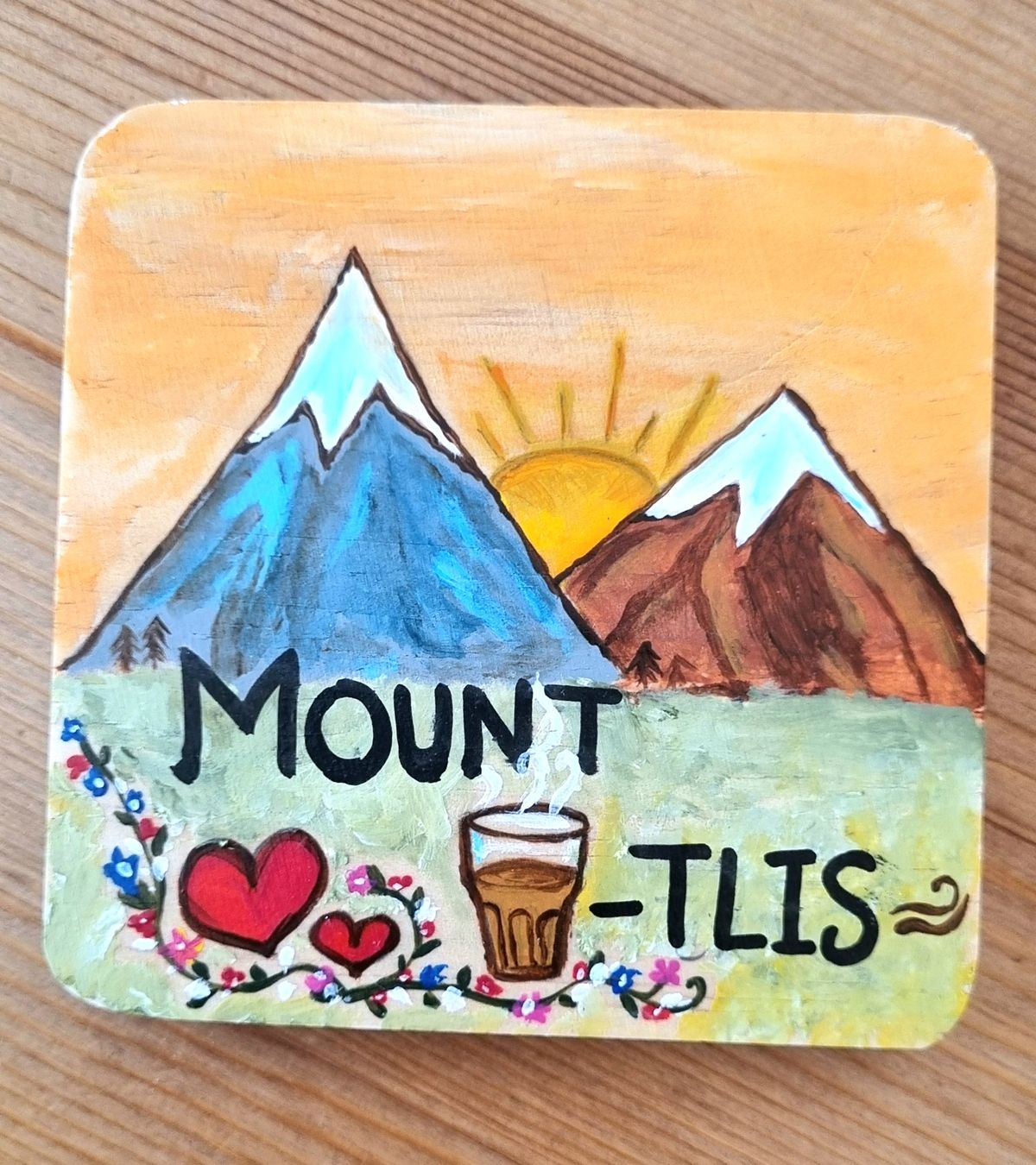 Sottobicchieri: Hand-Painted Decorative Coasters Set / Home decor  – Nuovo e nell'imballaggio originale da Glattpark(Opfikon) venduto da dev_k5dn 1