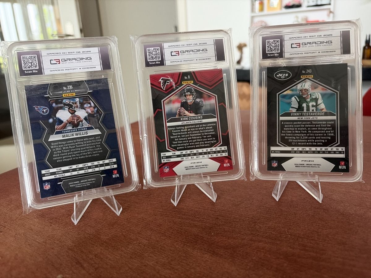 NFL Sammelbilder & Trading cards: 3 NFL Karten - Cousins, Testaverde, Willis - C3G8/9 – Gebraucht aus Bern von sam_25hm 4