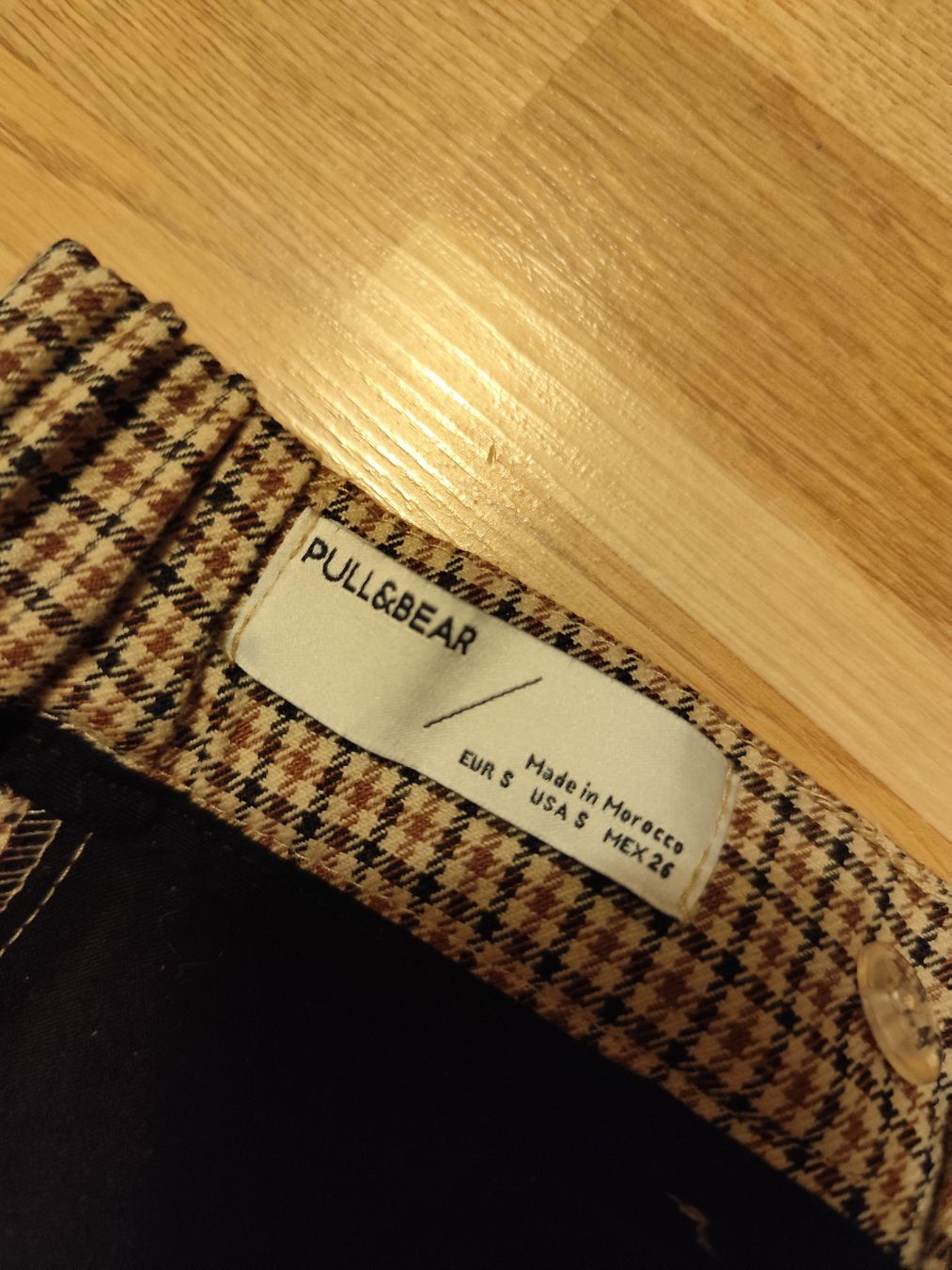 Hosen: Pull&Bear Checkered High-Waisted Trousers - Size S 🍂🍁 – Gebraucht aus Mägenwil von VintageGirly 7
