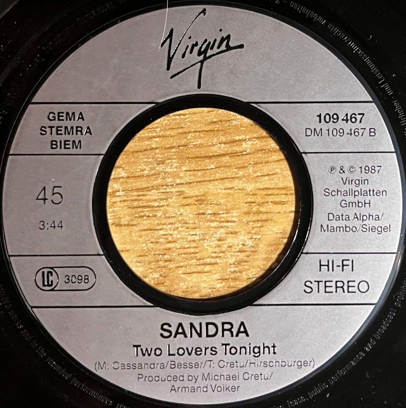 Schallplatten: SANDRA - STOP FOR A MINUTE – Gebraucht aus Bussigny von vinyl-pas-cher 3