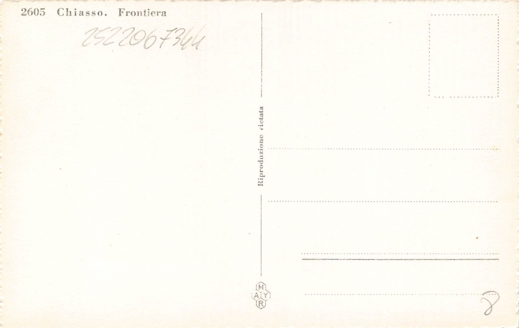 Cartoline postali: Chiasso (TI) frontiera – Usato da Biasca venduto da Blenio71 1