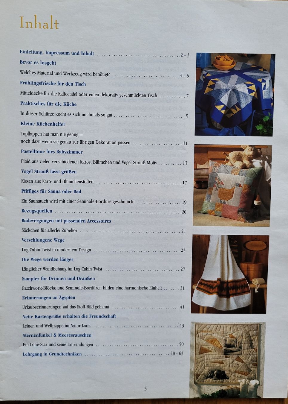 Cartamodelli: Patchwork & Applikationen Zeitschrift  – Usato da Winterthur venduto da Baer49 1
