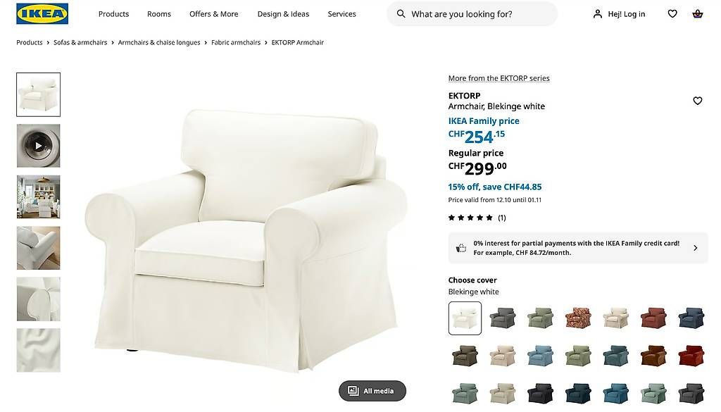 Poltrone: EKTORP IKEA Armchair Fauteuil – Usato da Genève venduto da ste_rl6g