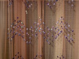 Vorhang Glitzer Pink Lila Blau