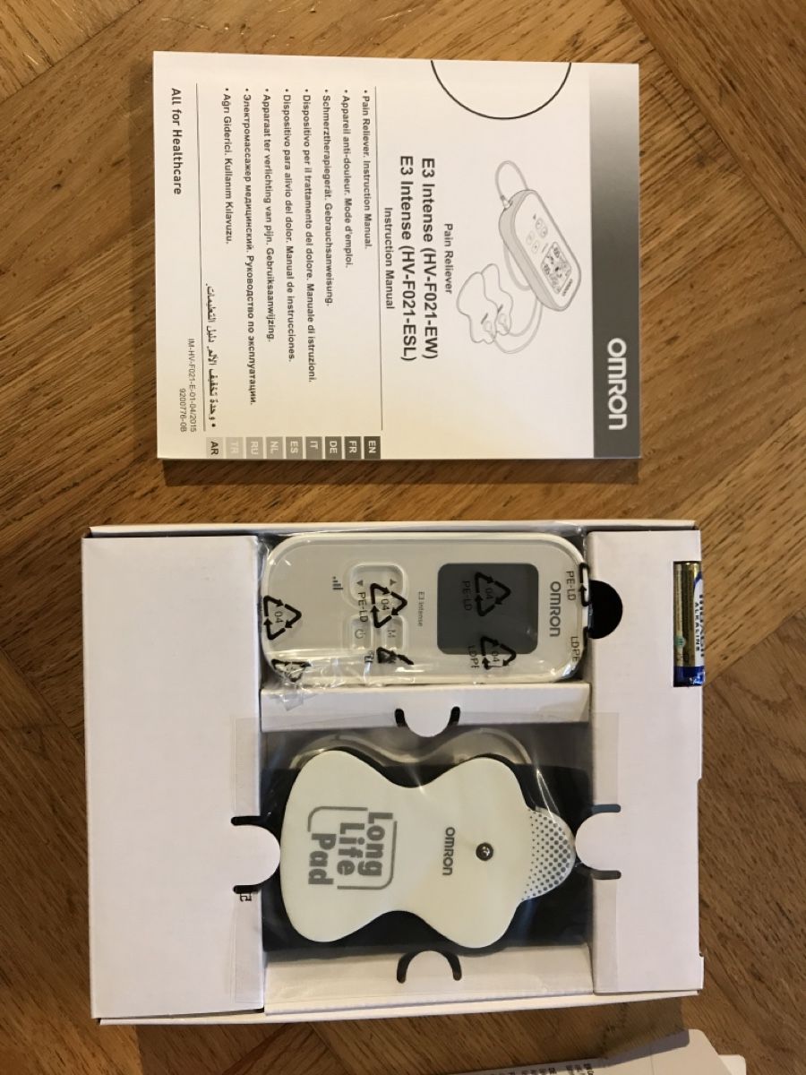 Omron Medizinische Geräte: OMRON E3 Intense TENS Schmerztherapiegerät – Neu und originalverpackt aus Muhen von Winterzauber02 4