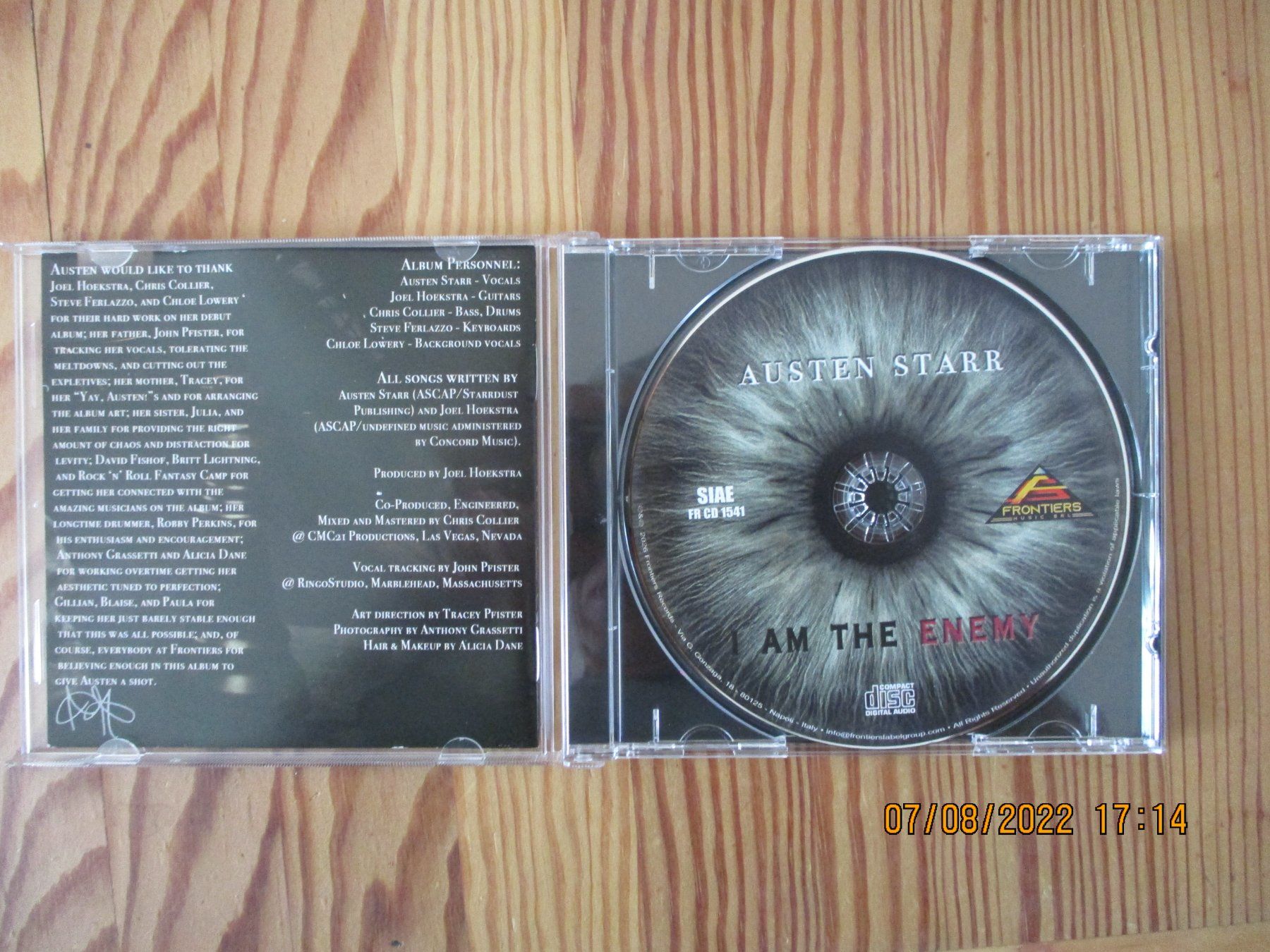 CD: Austen Starr --  I Am The Enemy, 2026 – Usato da Liestal venduto da Disc-Point 1