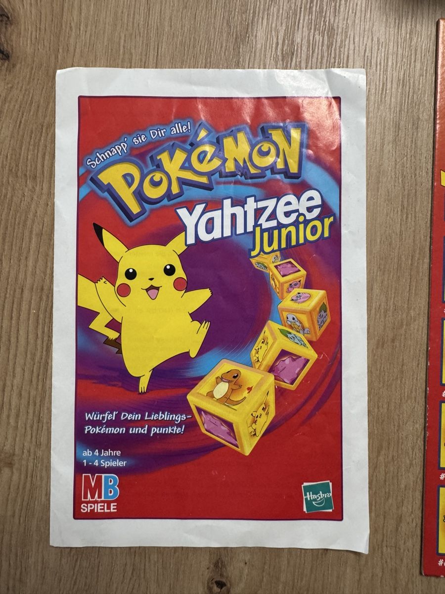 Giochi: Pokemon Yahtzee Junior - MB Spiel - Komplett! – Usato da Biberist venduto da etesummer 4