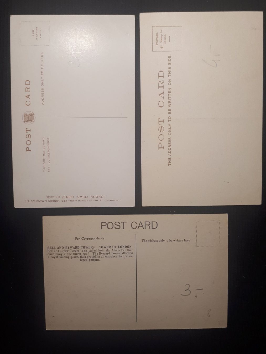Cartoline postali: 3 AK LONDON – Usato da Ponto Valentino venduto da giorgia06 1