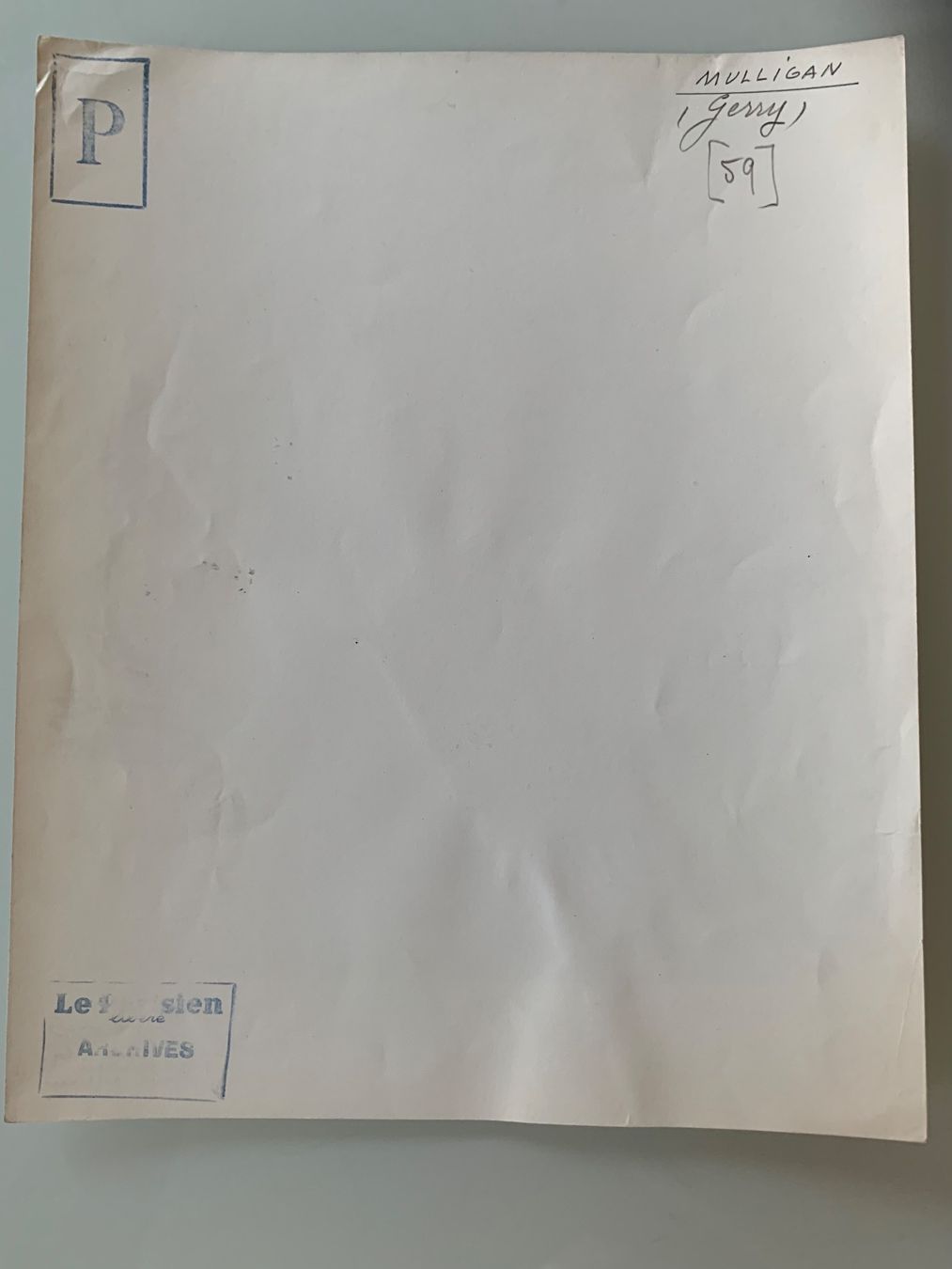 Foto & Immagini: Foto 1959 Gerry Mulligan – Usato da Bern venduto da Artbrokerswitzerland 1
