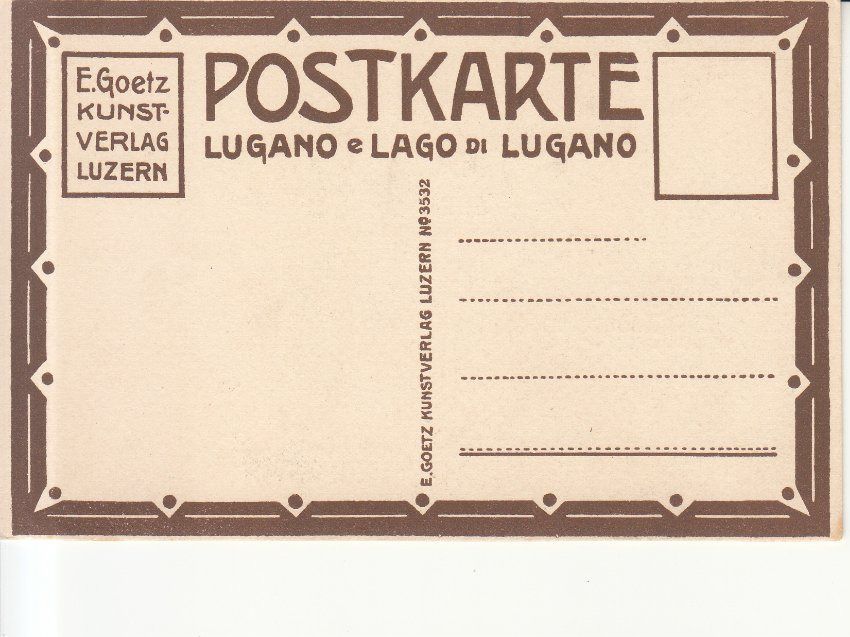 Cartoline postali: Gandria ca. 1920, Goetz-Karte – Usato da Bürglen TG venduto da StampGraf 1