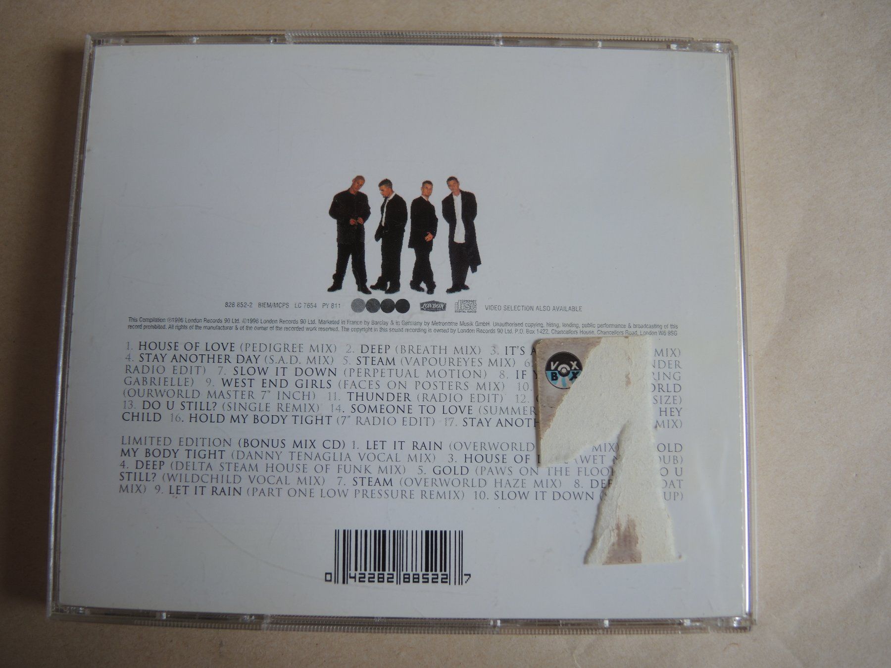 CD: East Seventeen CD Hit Singles + Bonus CD – Usato da Rorschach venduto da maeck8 2
