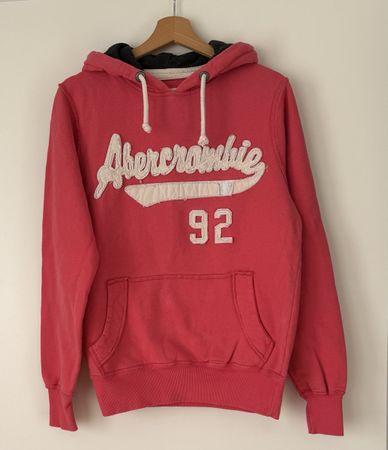 ABERCROMBIE & FITCH Hoodie Gr. S Pink/Rot Kapuzenpullover