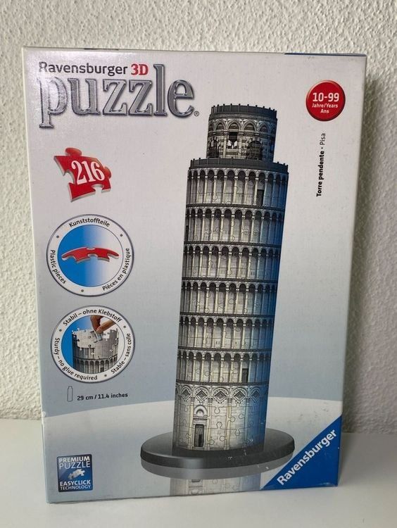 Ravensburger Puzzle: Ravensburger 3D Schiefe Turm – Usato da Mellingen venduto da Lapequenita