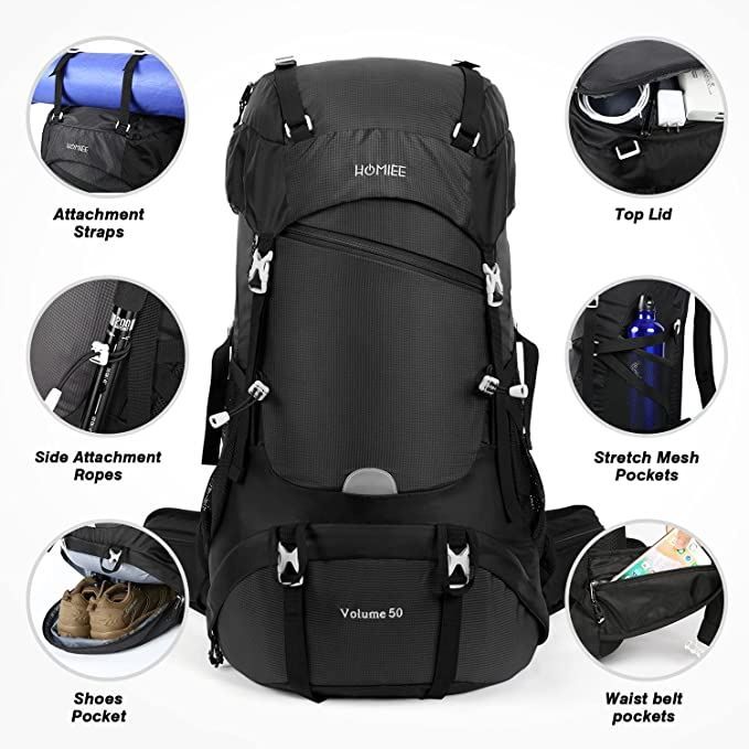 Zaini: Wanderrucksack 50L / 50L Rucksack / Trekkingrucksack – Nuovo e nell'imballaggio originale da Zürich venduto da MueDes 5