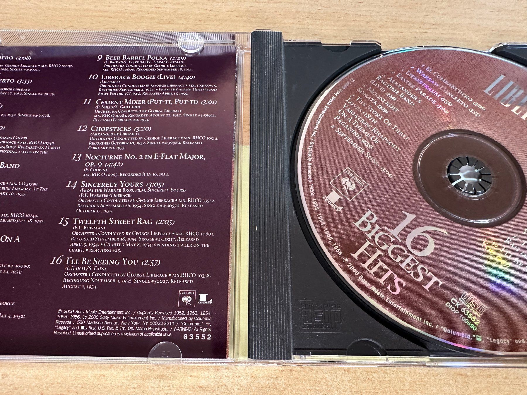 CD: I9 Liberace – 16 Biggest Hits – Usato da Rikon im Tösstal venduto da Alpenmutz 2