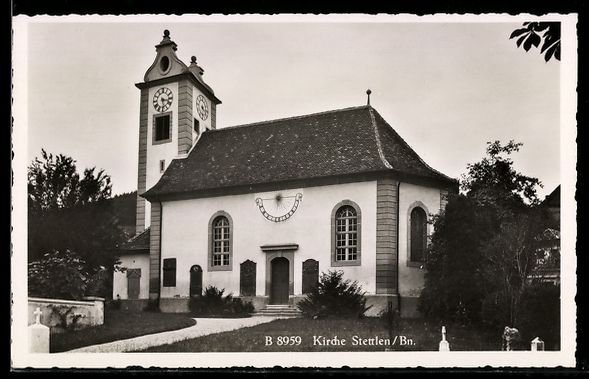 Ansichtskarten: AK Stettlen /Bn., Kirche – Gebraucht aus Berlin von bartko-reher