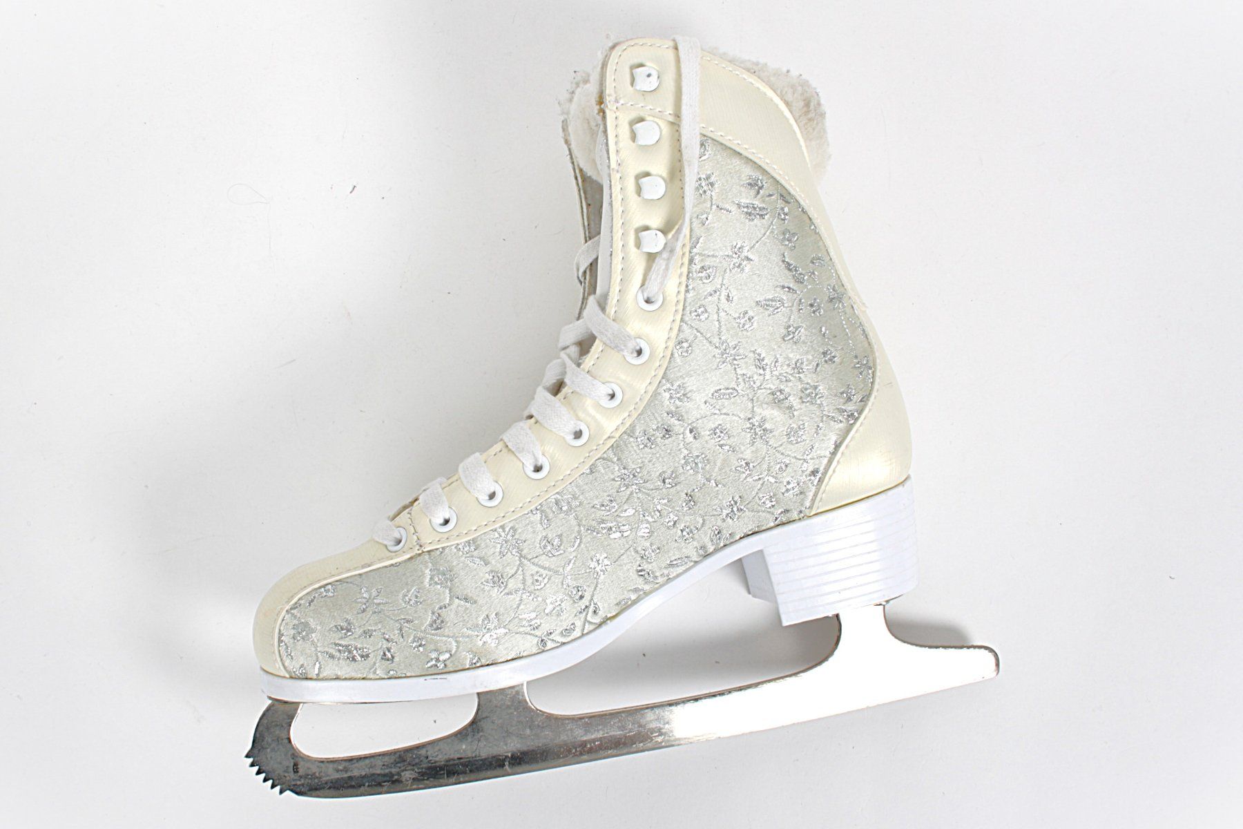 Schlittschuhe: TECNO PRO Damenschlittschuh mit Glitzermuster, 38 – Gebraucht aus Zollikofen von Restwert_Zollikofen 1