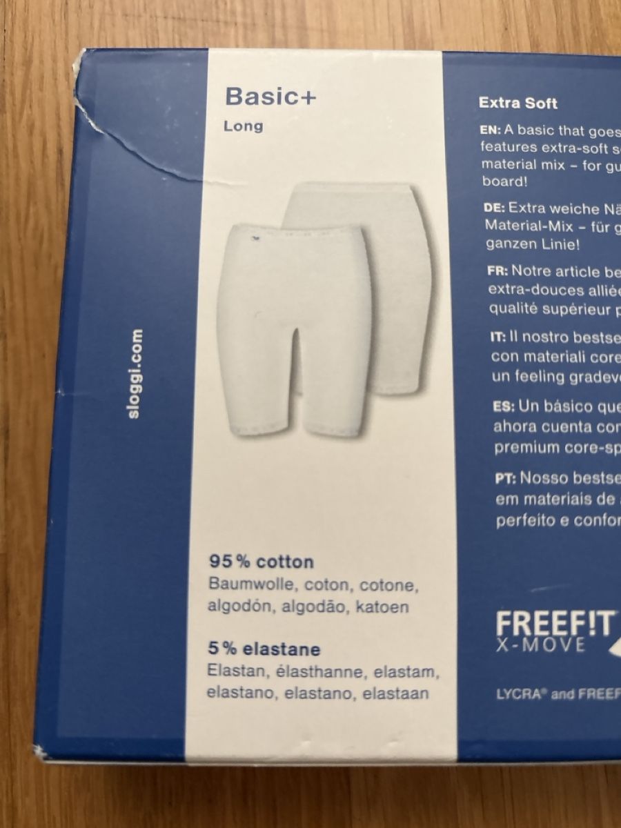Sloggi Altra biancheria intima: Sloggi Basic+ Long Unterhose weiss Grösse 40 baumwolle neu – Nuovo e nell'imballaggio originale da Basel venduto da clemens2 1