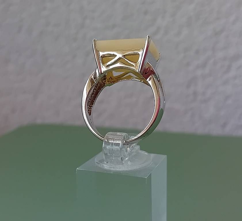 Bagues: Ring Silber mit Butterscotch Bernstein – D'occasion à Stans par wer_fd5f 4