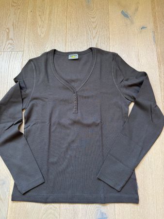 SWITCHER lang Arm Shirt  Gr. L, dunkelbraun  NEU