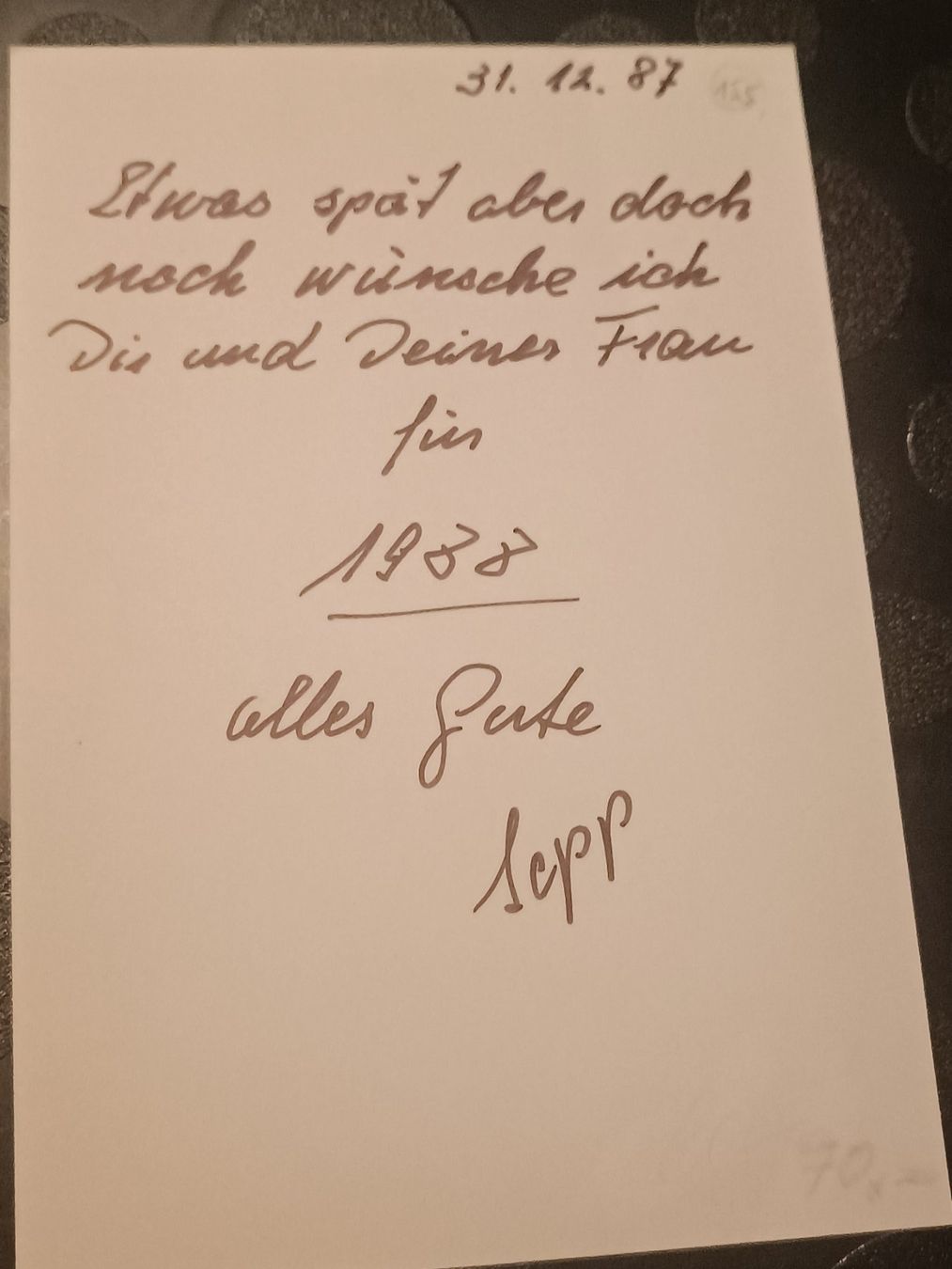 Autografi: Sepp Wagner - Tour de Suisse Sieger 1941- handsigniert – Usato da Menziken venduto da Artographs 1