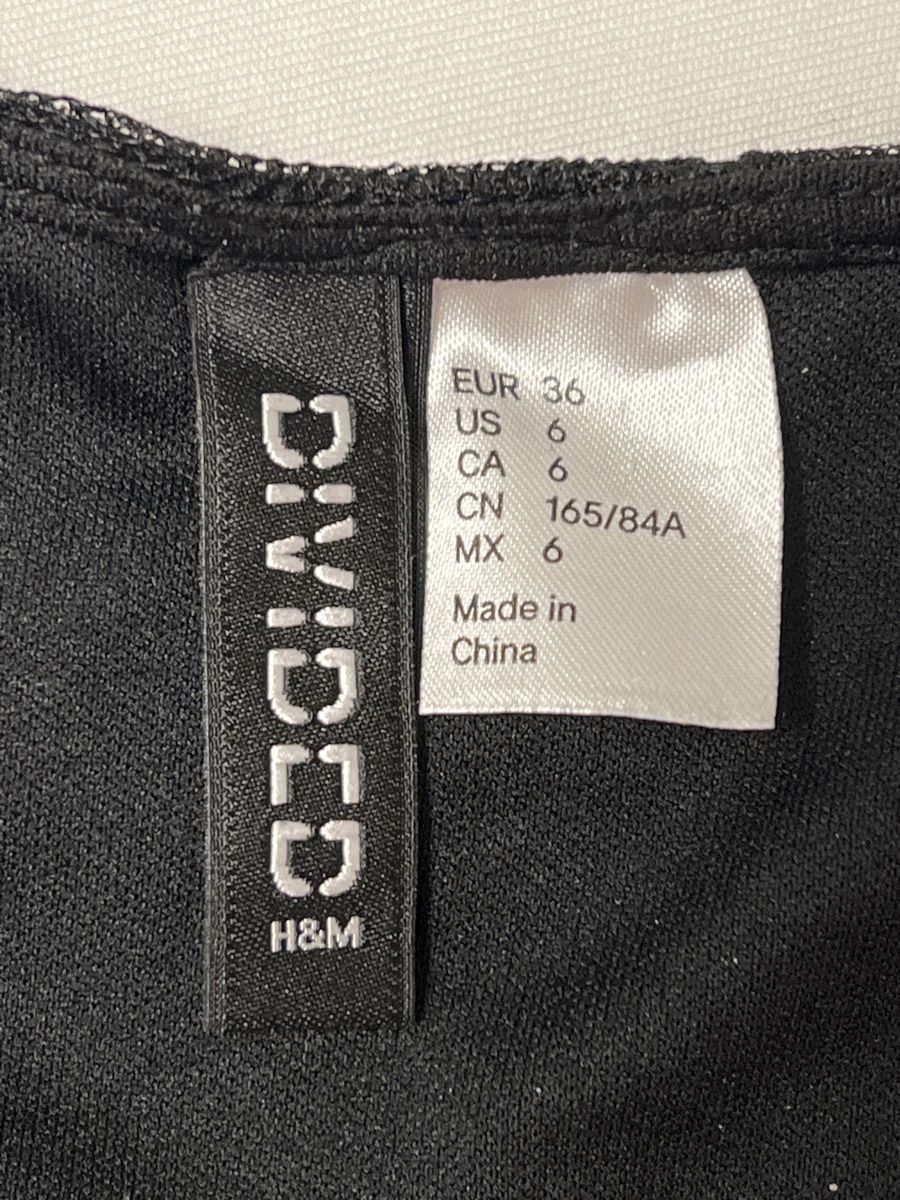 H&M Tops: Schwarzes Crop Top mit Spitze Gr. 36 H&M – Neu (gemäss Beschreibung) aus Thun von Golden-Gate 3