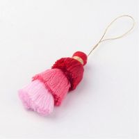 Quaste rosa-rot, 64~74x25~27 mm