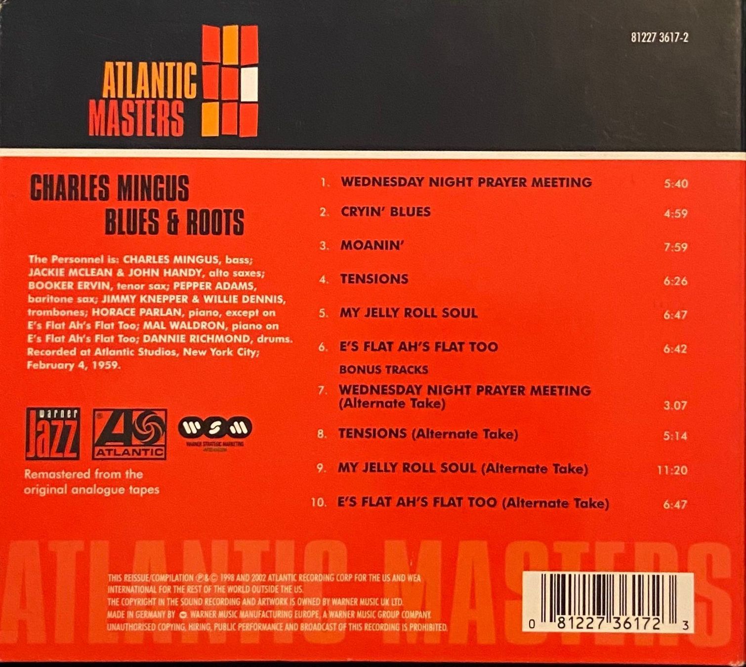 CDs: Charlie Mingus CD Blues & Roots • Jazz – Gebraucht aus Luzern von Lycka 1
