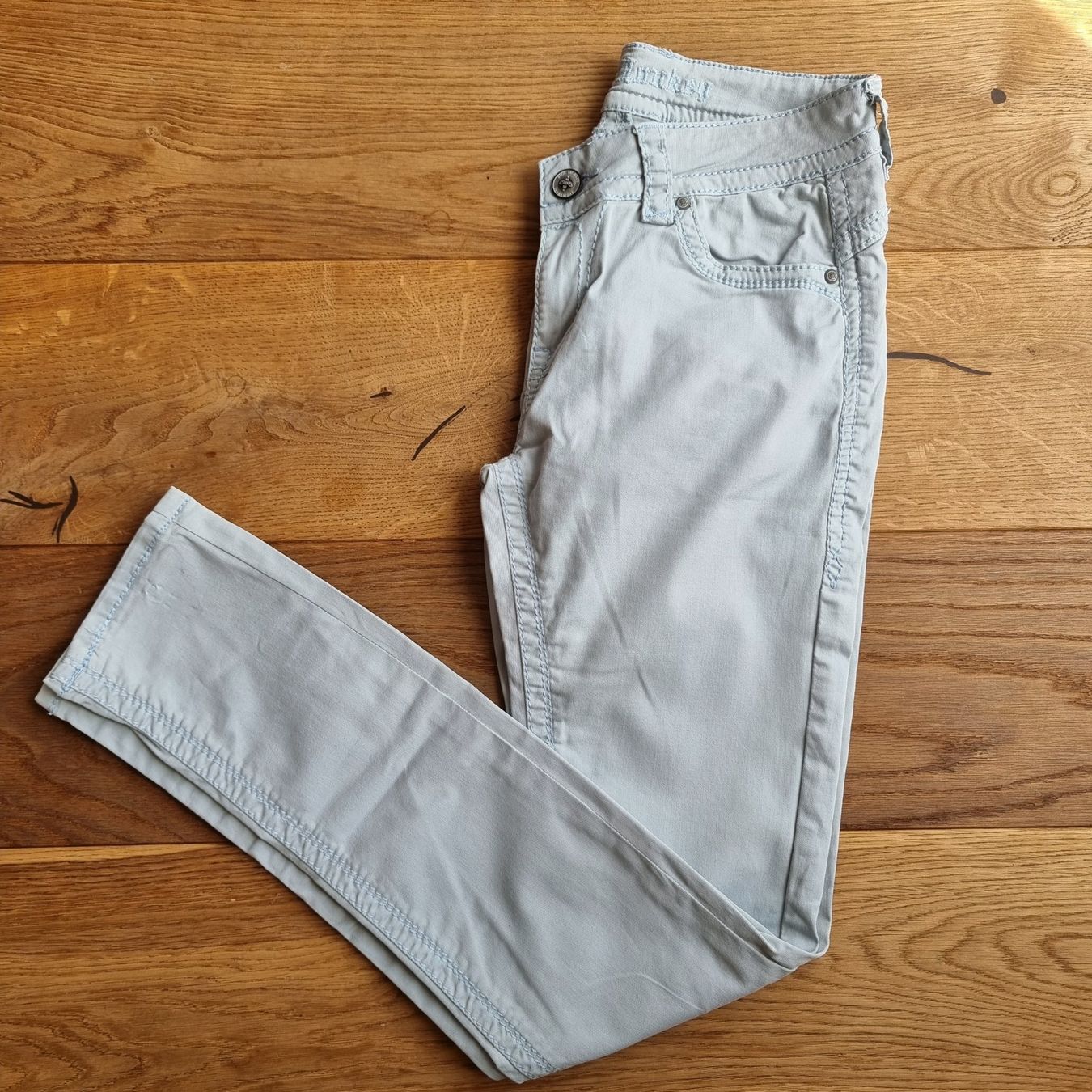 Pantaloni: Hellblaue, hose, damen, gr m, wie neu, blue monkey – Nuovo (secondo la descrizione) da Gammen venduto da home_brocki 3