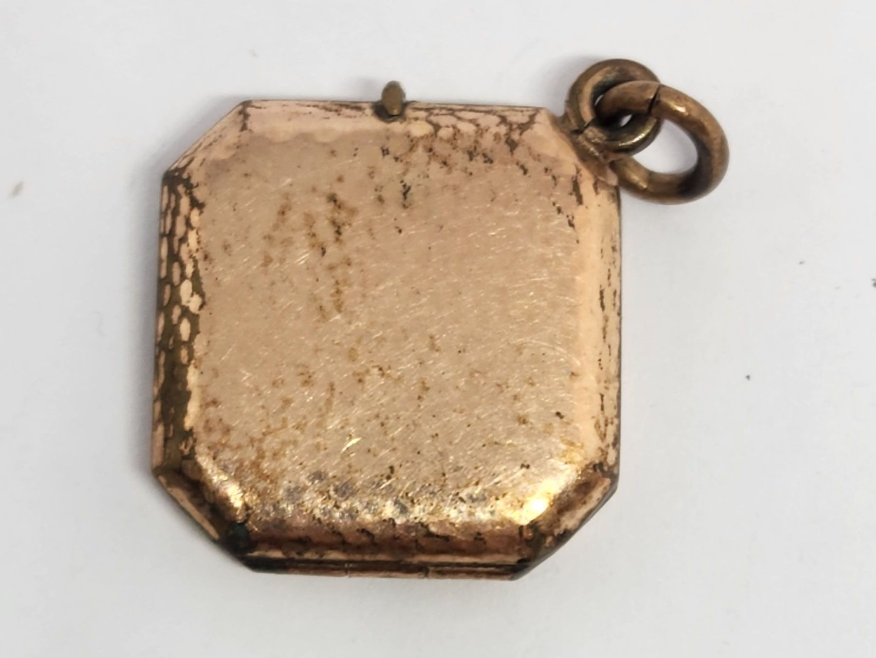 Anhänger: Goldmedaillon mit blauem Saphir immitat- Geschenkidee Locket – Gebraucht aus St. Gallen von GIULESGG 5