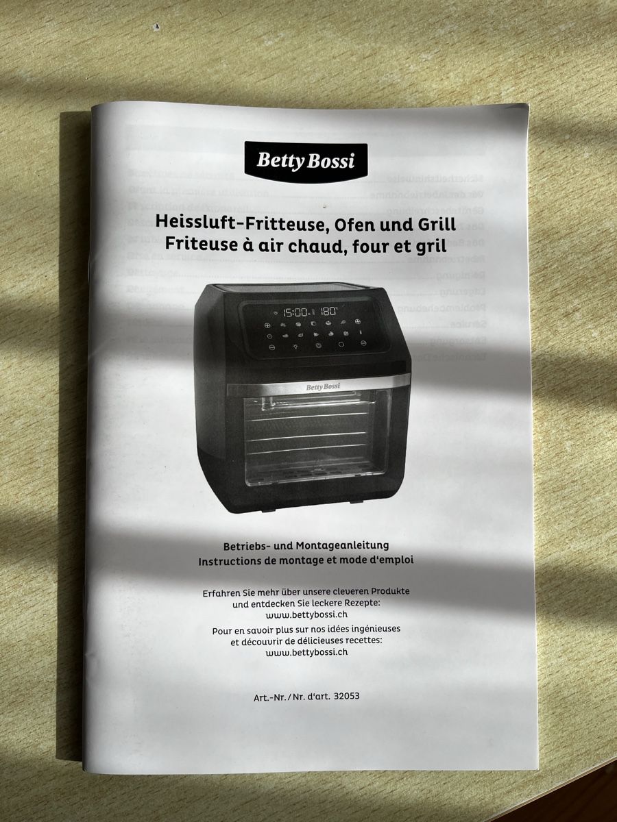 Betty Bossi Elettrodomestici da cucina: Heissluftfritteuse Betty Bossi – Nuovo e nell'imballaggio originale da Zürich venduto da rsprsp 2