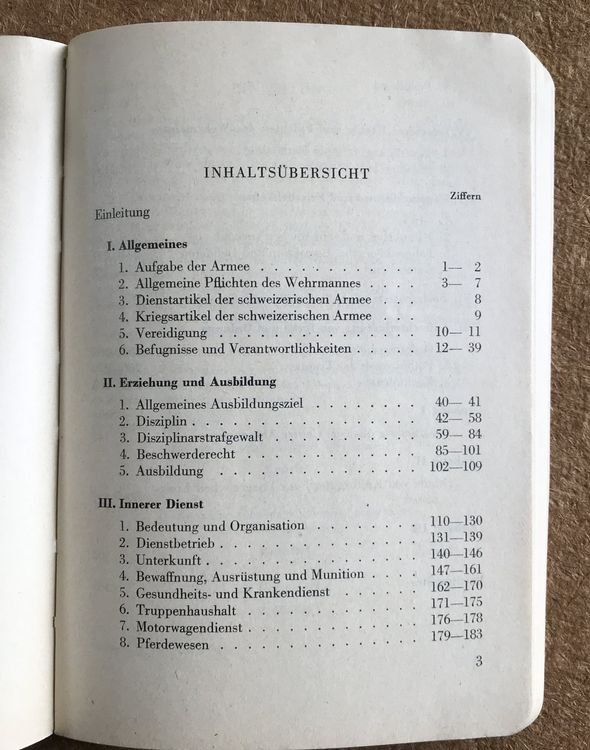 Libri: Dienstreglement der Schweizer Armee 1954 – Usato da Arnegg venduto da Arnrom 3