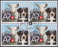 2013, Nr.1461 (Eid.) Viererblock mit Ersttags-Stempel