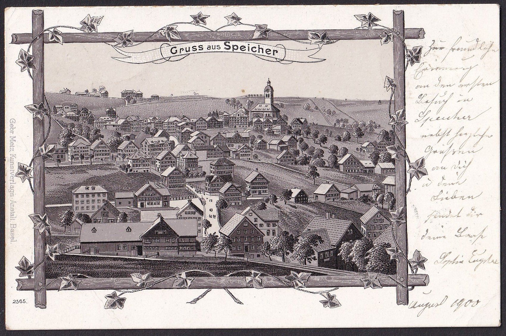 Cartoline postali: Speicher braune Lithografie – Usato da Olten venduto da clotaldi