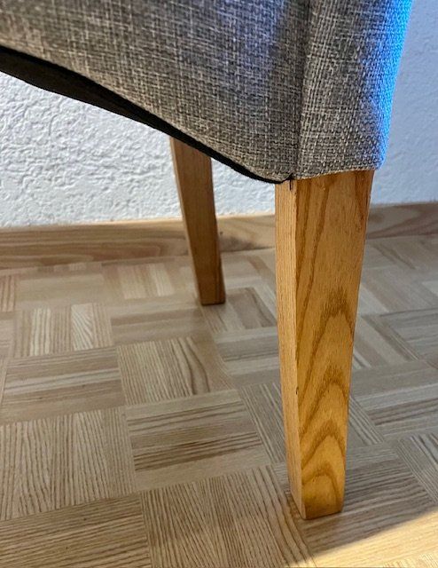 Stühle: 2 Esszimmerstühle, Hochlehner Stoff/Textil – Gebraucht aus Kriens von heleneb02 5