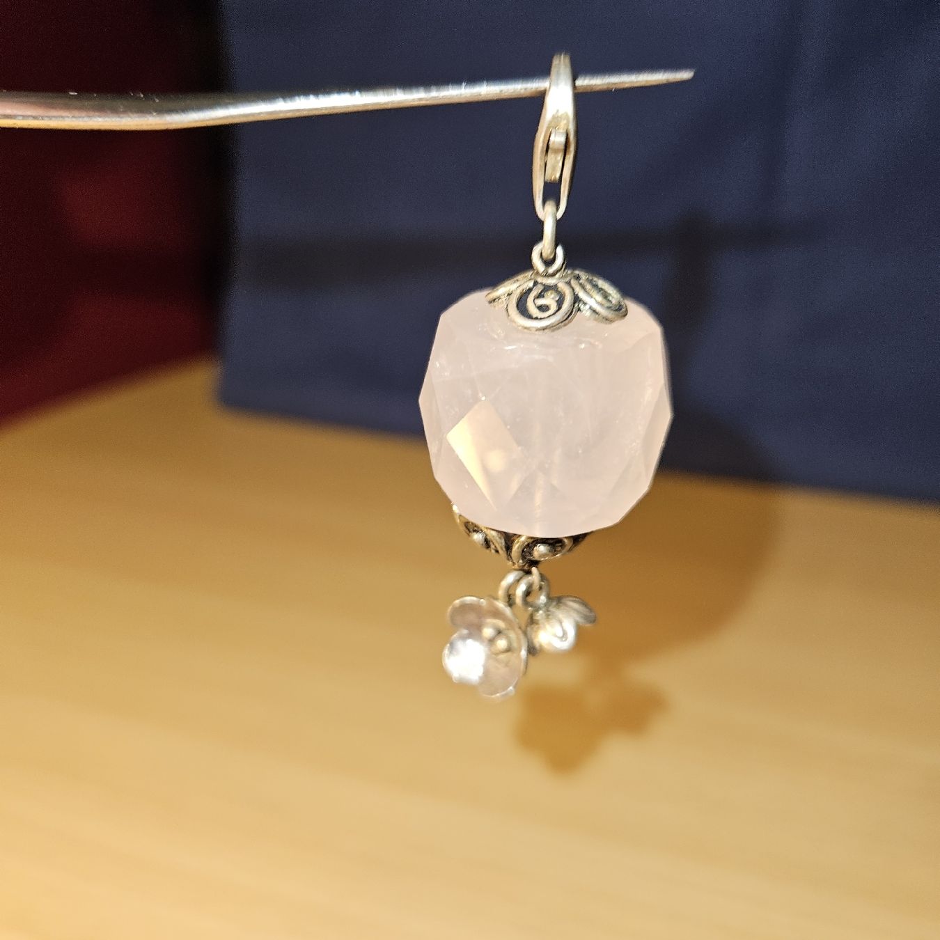 Anhänger: Rosenquarz Anhänger, Silber 925, Geschenkidee – Gebraucht aus Kriens von gra_fhn7 4