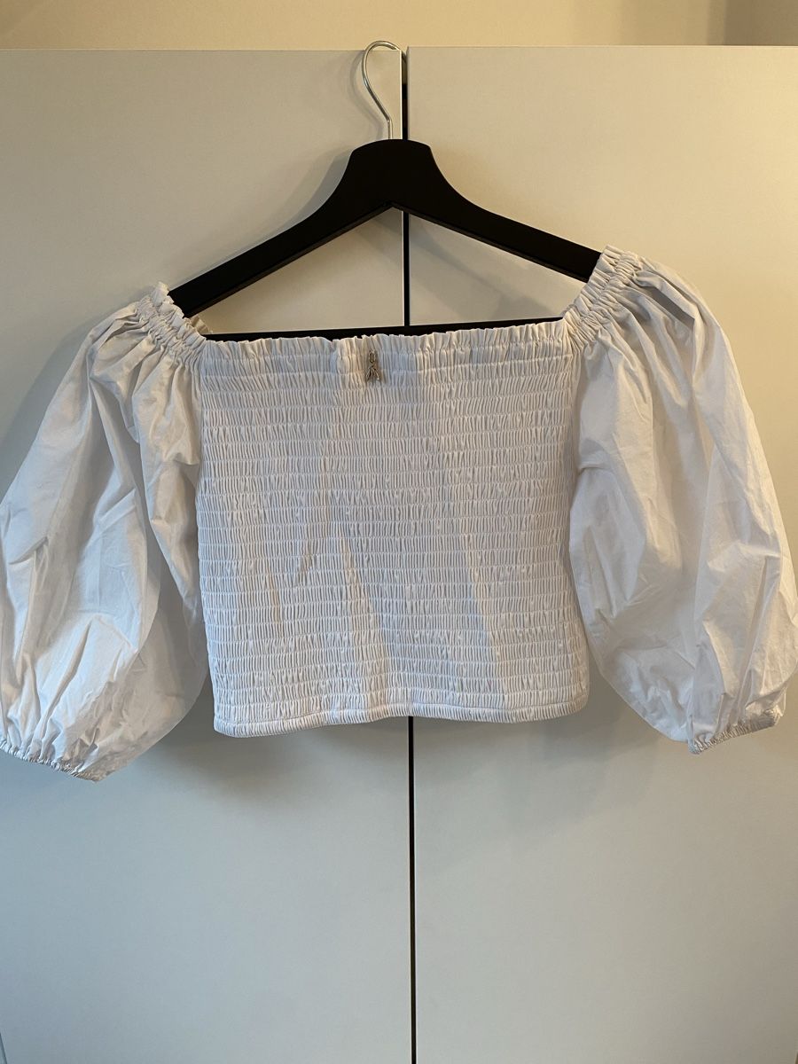 Blusen: PATRIZIA PEPE White Off Shoulder Blouse Size 40 – Neu (gemäss Beschreibung) aus Bülach von mrt_m2tm 1