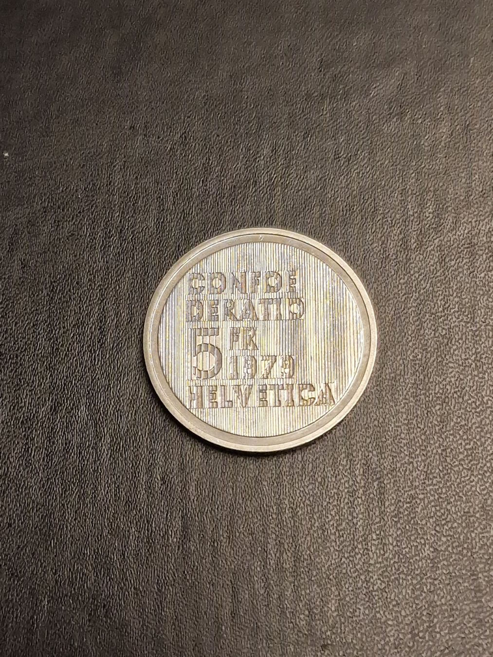 Tutti le monete: Schweiz 5 Franken 1979 - Albert Einstein – Usato da Ried-Brig venduto da ver_5z7r 1