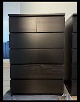 Ikea MALM Kommode schwarzbraun 6 Schubladen 