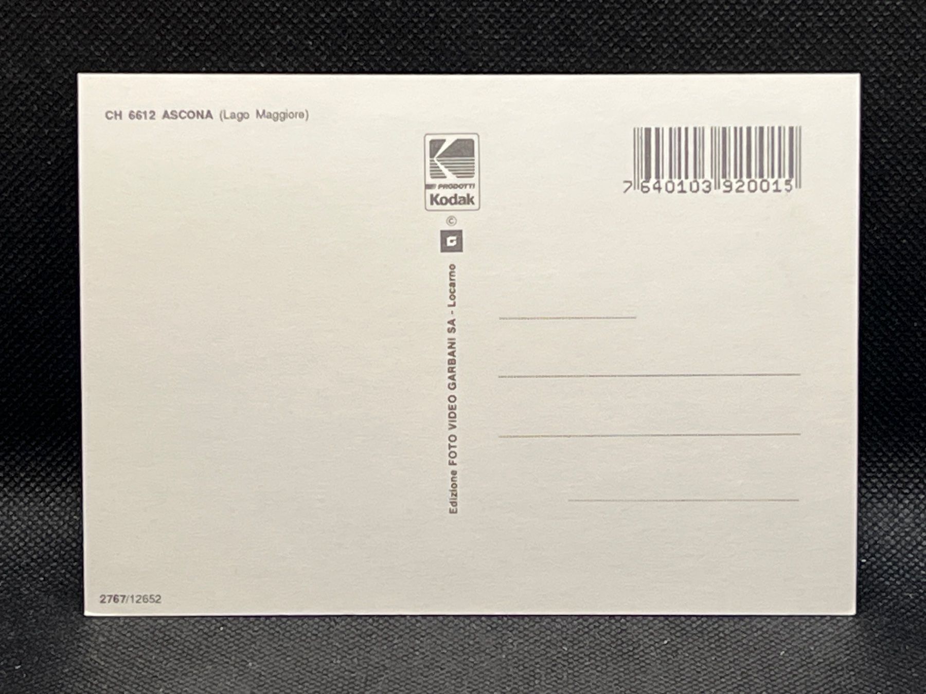 Cartoline postali: Ascona (Lago Maggiore) – Usato da Widnau venduto da Brusi9 1