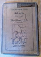 Antiquarisch: Topographische Karte BELLINZONA 1:100'000 1910