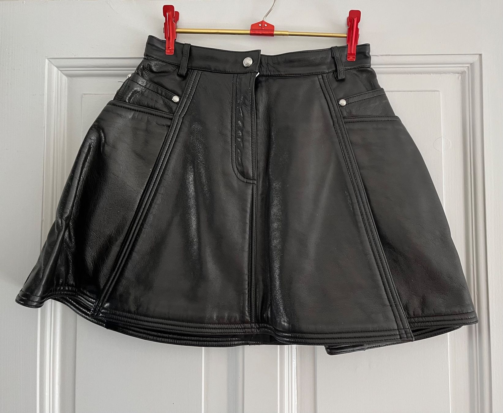 Balmain Gonne: Balmain, mini jupe cuir, runway – Usato da Genève venduto da dachaw 3