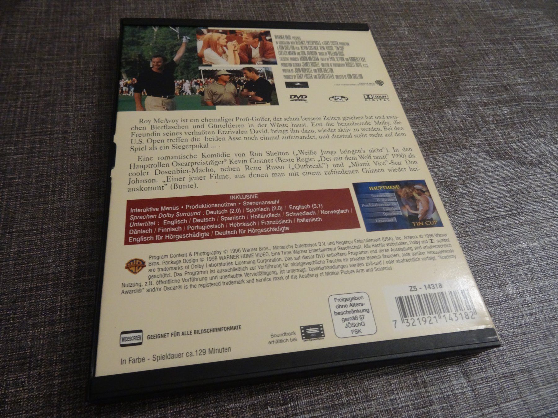 Alle DVDs: DVD Tin Cup Kevin Costner Rene Russo – Gebraucht aus Olten von Disc-Verkauf 2